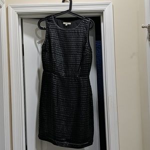 Textured black dress